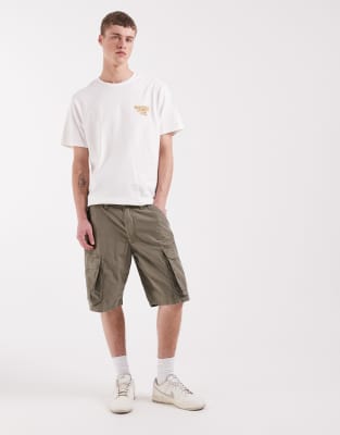 Cargo-Shorts in Khaki-Grün Grün W34