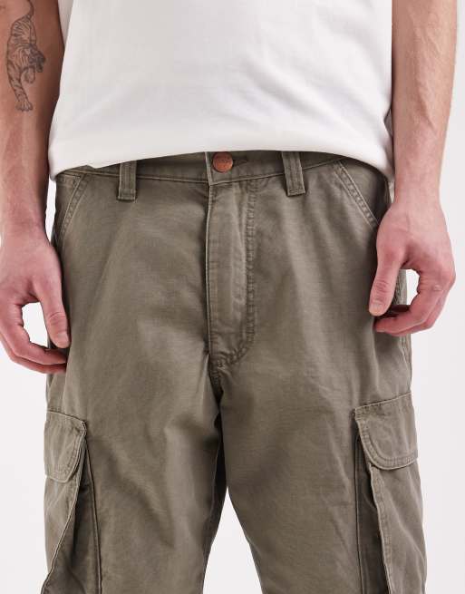 Wrangler cargo shorts in khaki, 4 of 5