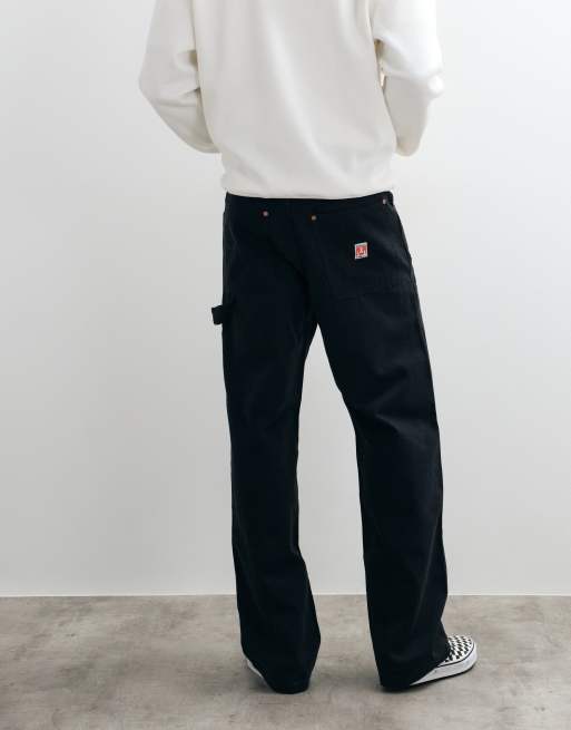 Wrangler Carpenter-Jeans mit doppelter Kniepartie in Schwarz, 4 von 5