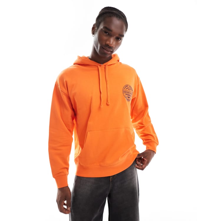 Wrangler Casey Jones Felpa con cappuccio oversize arancione
