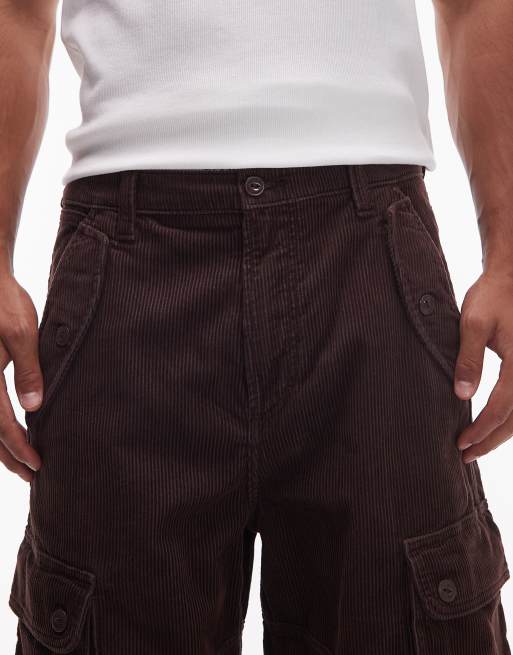 Wrangler – Casey Jones – Loose Fit Cord-Cargohose in Braun, 4 von 5