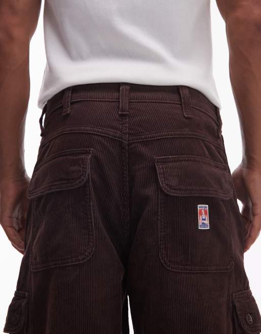 Wrangler – Casey Jones – Loose Fit Cord-Cargohose in Braun, 5 von 5