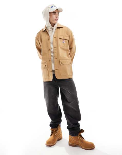 Wrangler - Casey Jones - Veste à chevrons style workwear - Beige - view 1