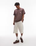 [Wrangler] Wrangler Casey Jones workwear pocket t-shirt in vintage brown M Peppercorn