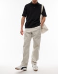 [Wrangler] Wrangler Casey Jones workwear relaxed fit twill chino pants in beige-Neutral W33 L32 beige