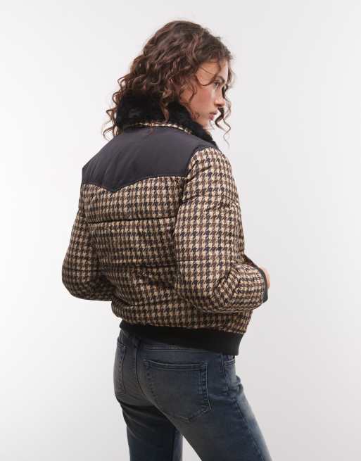 Wrangler chaqueta acolchada western en negro, 4 de 4
