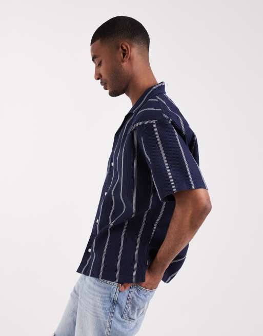 Wrangler - Chemise d'été à manches courtes - Bleu marine, 4 de 5