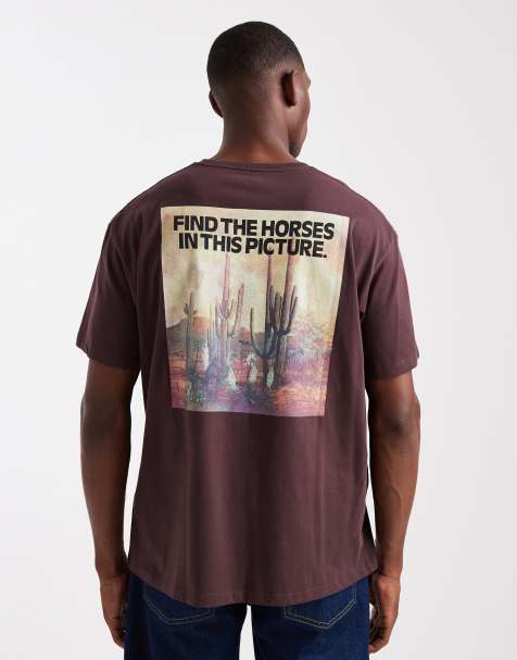 Wrangler chest logo t-shirt in vintage brown - view 1