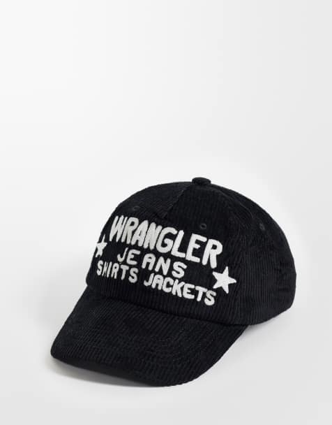 Wrangler corduroy cap in black - view 1
