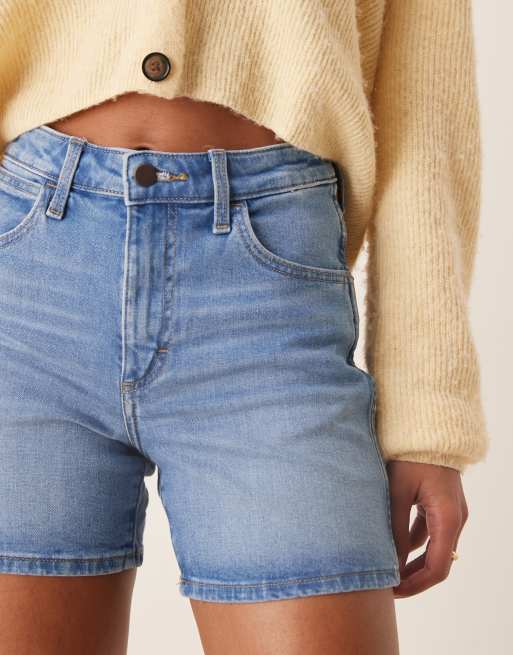 Wrangler cowboy 5inch denim shorts in indigo blue | ASOS