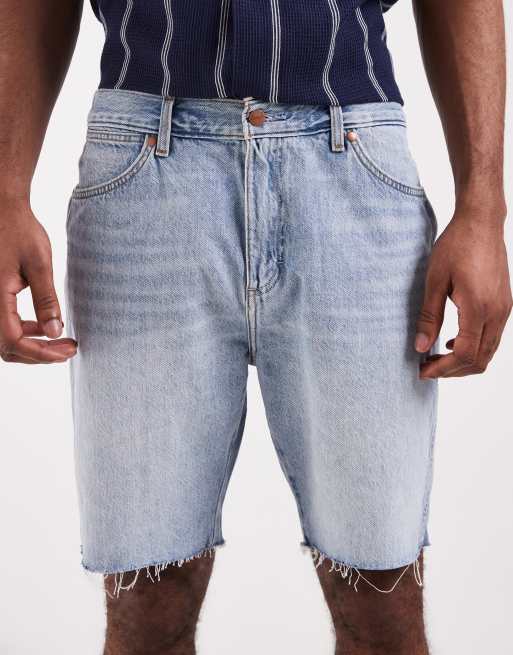 Wrangler - Cowboy-denimshorts i lys vask i lige pasform, 4 af 5