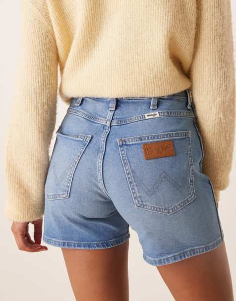 Wrangler - Cowboy - Indigoblå 5-tommer-denimshorts - view 1