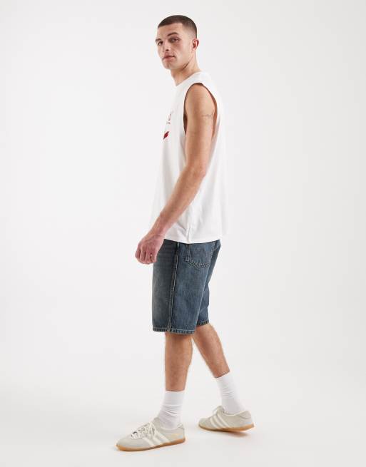Wrangler – Cowboy – Jeansshorts mit geradem Schnitt in mittlerer Waschung, 2 von 5