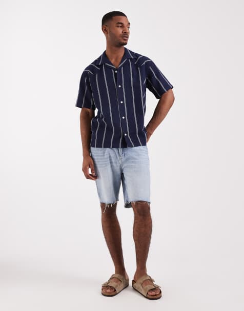 Wrangler - Cowboy - Pantaloncini in denim dritti lavaggio chiaro - view 1