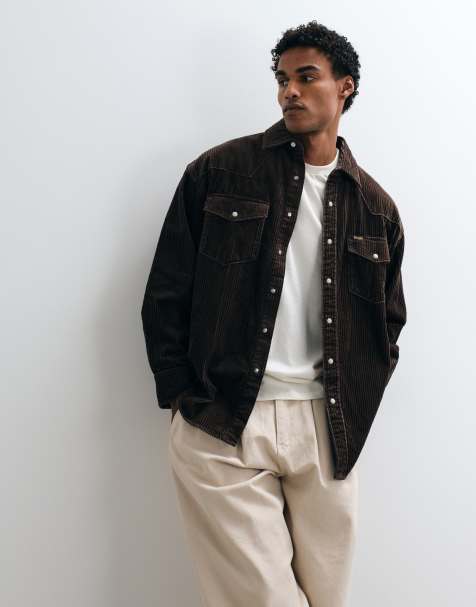 Wrangler cowboyskjorta i brunt - view 1