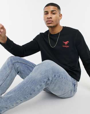 wrangler crew neck sweatshirt