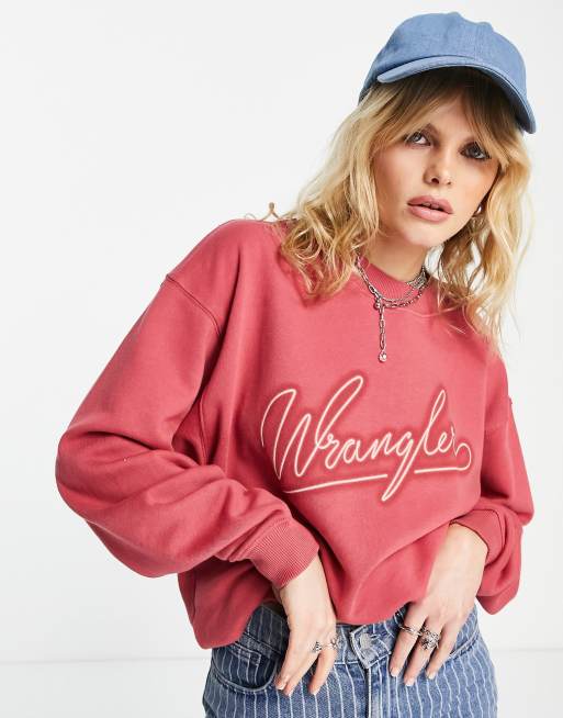 Wrangler crew sales neck sweatshirt