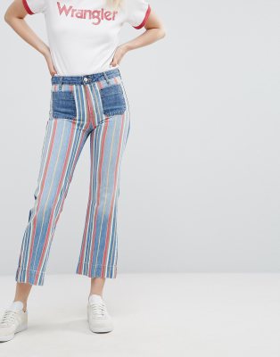 wrangler striped jeans