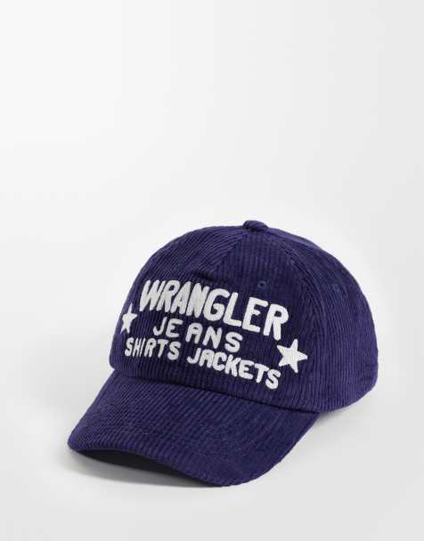 Wrangler czapka sztruksowa granatowa - view 1