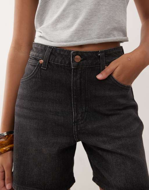 Wrangler – Czarne szorty jeansowe w kowbojskim stylu, 3 z 5