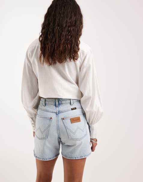 Wrangler - Denim overhemd met lichtblauwe wassing - view 1