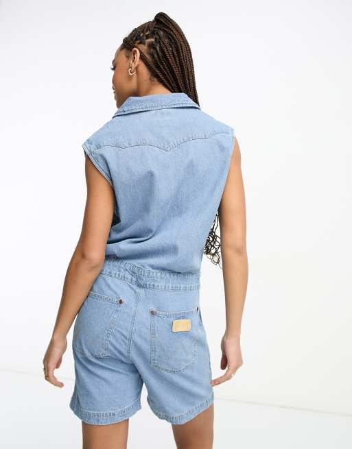 Wrangler store denim playsuit