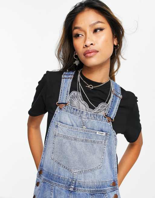 Wrangler on sale denim overalls