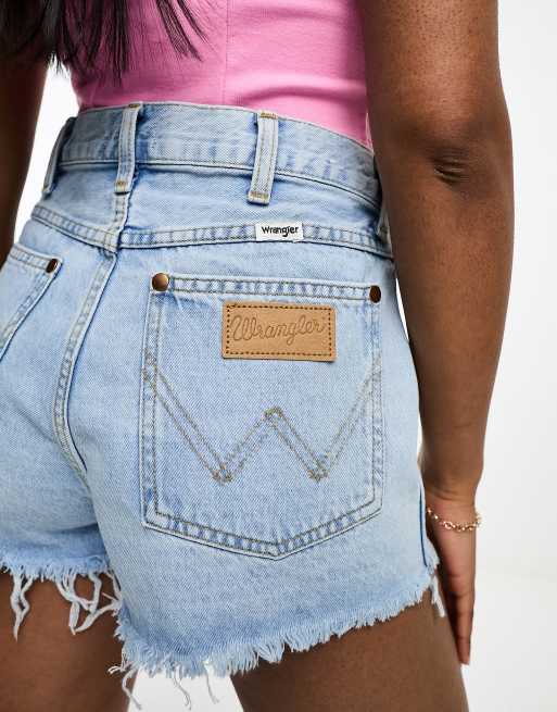 Wrangler blue store jean shorts