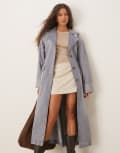 [Wrangler] Wrangler denim trench coat in light blue acid wash L HAUTE HAZE