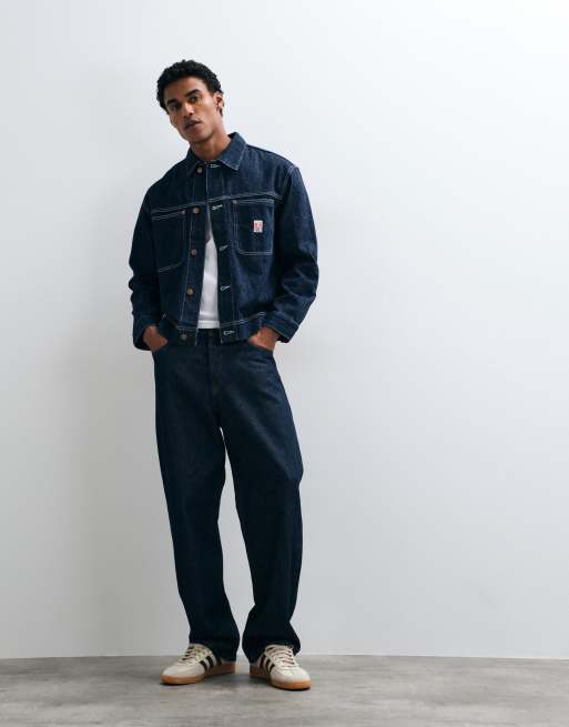 Wrangler denimovershirt i blå, 4 av 6