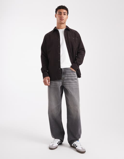 Wrangler - Ensemble en velours côtelé à manches longues - Marron chocolat, 2 de 5