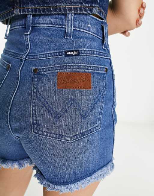 Women's wrangler hot sale denim shorts