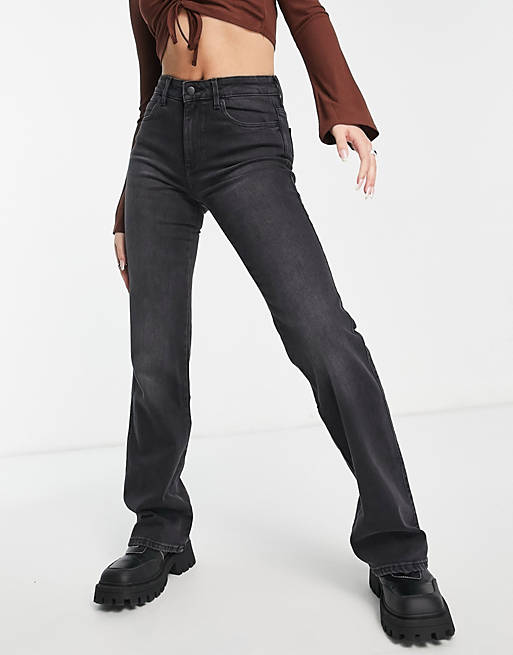 Wrangler flare jeans in black
