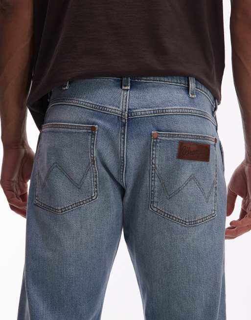 Wrangler - Frontier - Afslappede lyseblå jeans med lige pasform, 4 af 5