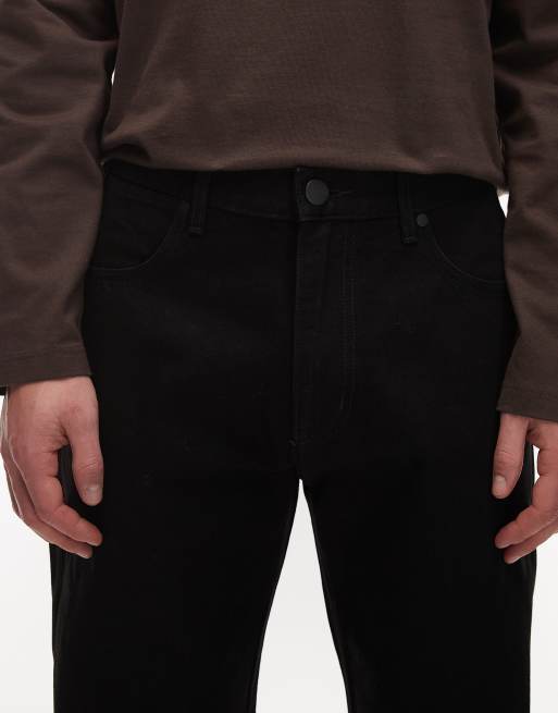 Wrangler – Frontier – Czarne jeansy z prostymi nogawkami o luźnym kroju, 5 z 5