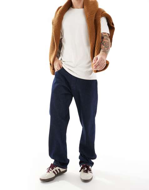 Wrangler - Frontier - Jean décontracté - Bleu foncé délavé - view 1
