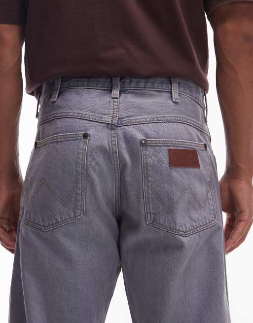 Wrangler - Frontier - Jean droit décontracté - Bleu délavé, 4 de 5