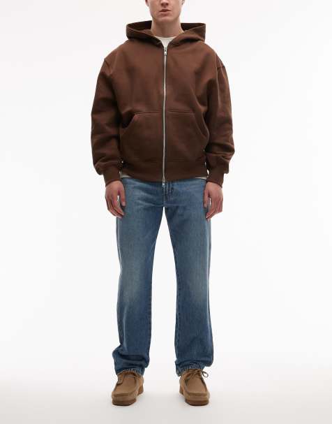 Wrangler - Frontier - Jean droit décontracté - Bleu foncé délavé - view 1