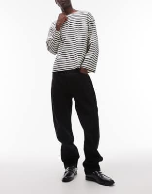 Wrangler - Frontier - Jeans dritti comodi neri - view 1