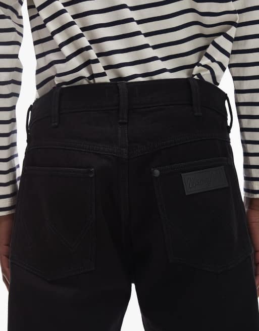 Wrangler - Frontier - Jeans dritti comodi neri, 4 di 5