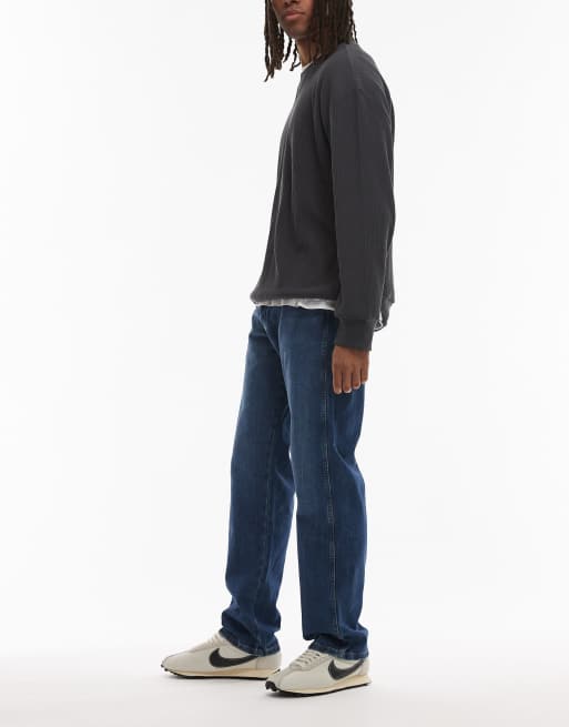 Wrangler - Frontier - Jeans dritti vestibilità comoda blu lavaggio scuro, 3 di 5