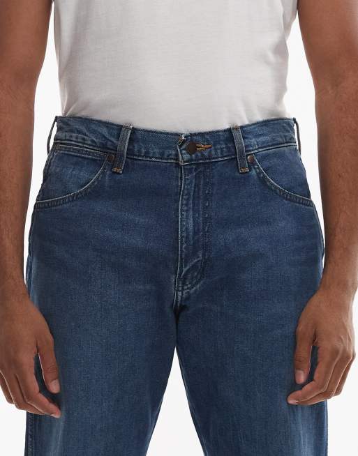 Wrangler - Frontier - Jeans dritti vestibilità comoda blu lavaggio scuro, 4 di 5
