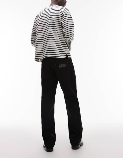 Wrangler Frontier relaxed straight fit jeans in black, 2 of 5