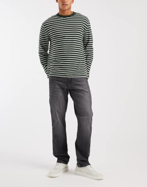 Wrangler Frontier relaxed straight jeans in black wash - view 1