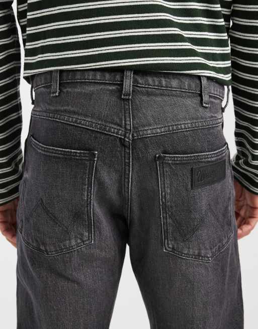 Wrangler Frontier relaxed straight jeans in black wash, 4 of 5