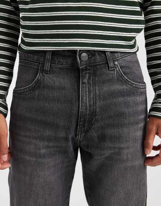 Wrangler Frontier relaxed straight jeans in black wash, 5 of 5
