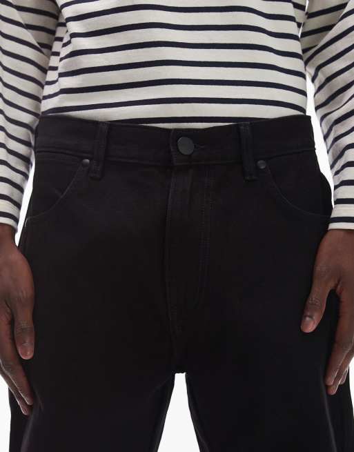 Wrangler - Frontier - Ruimvallende jeans met rechte pasvorm in zwart, 5 van 5