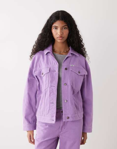 Wrangler - Giacca di jeans stile cowgirl lilla - view 1