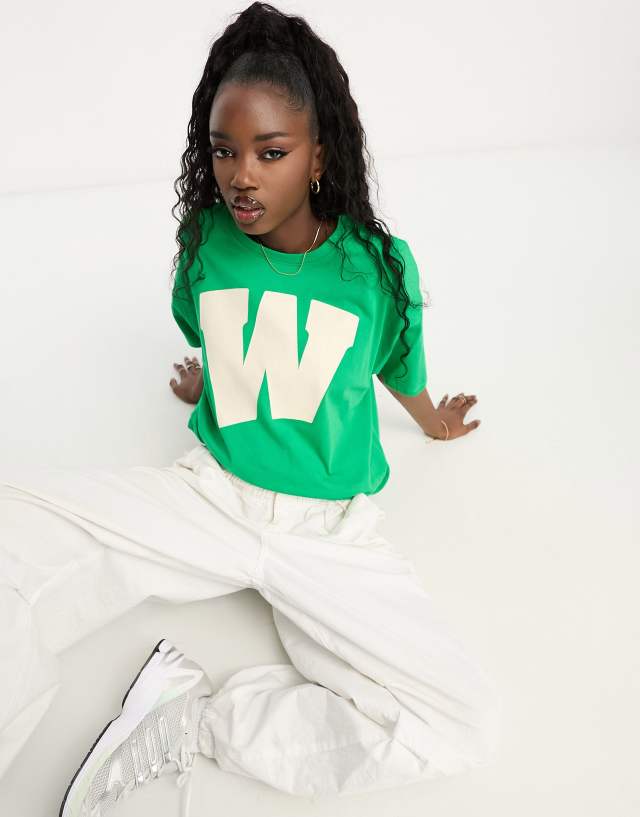 Wrangler - girlfriend loose fit t-shirt in green