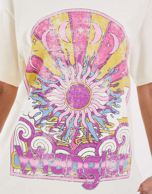 Wrangler girlfriend tee in white, 4 of 4